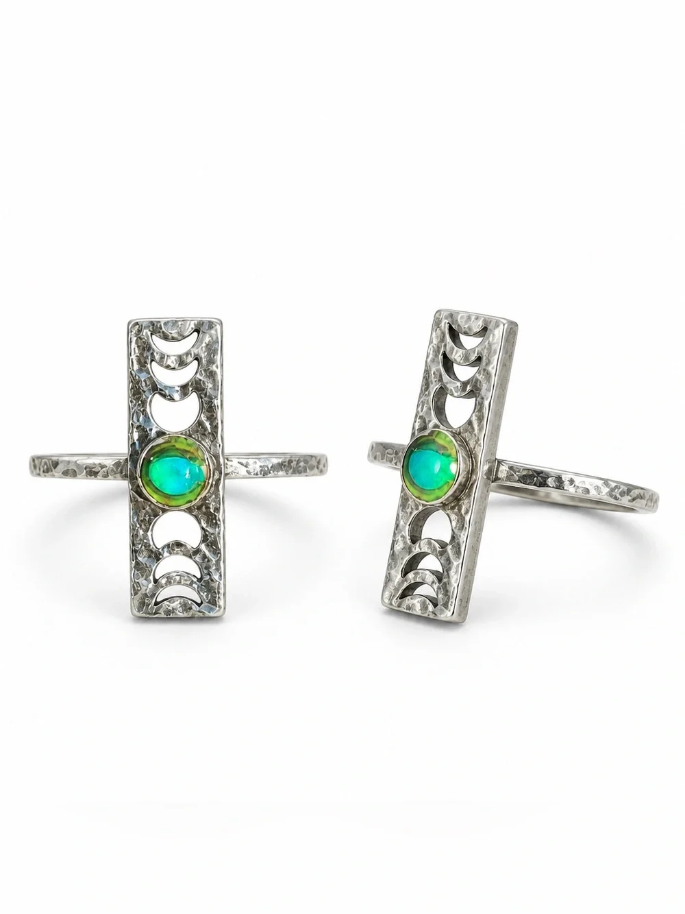 NEW! Phases of the moon turquoise ring
